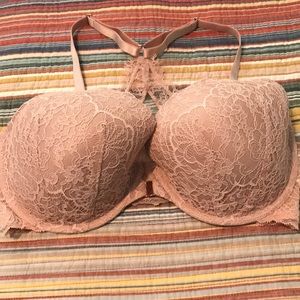 Victoria’s Secret lined demi in beige size 36DDD NWOT
